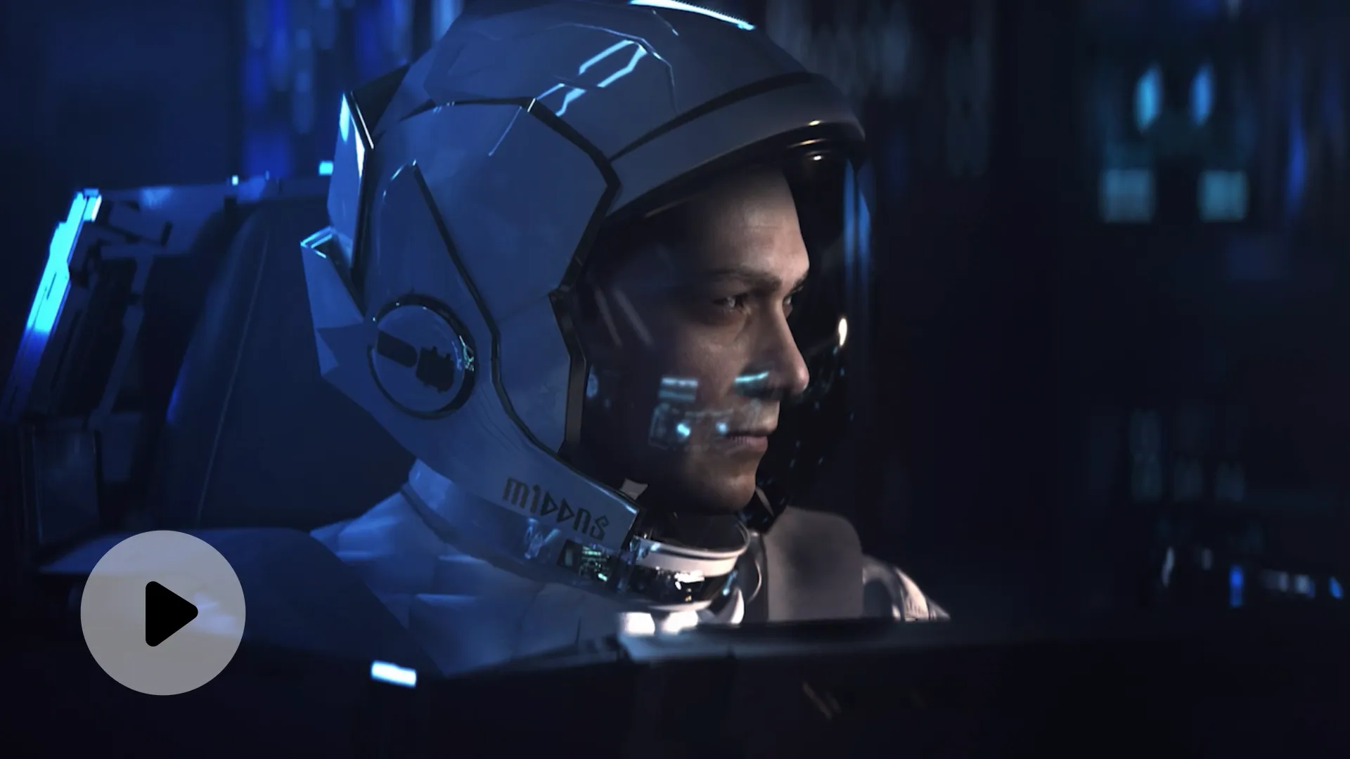 Astronaut looking sideways